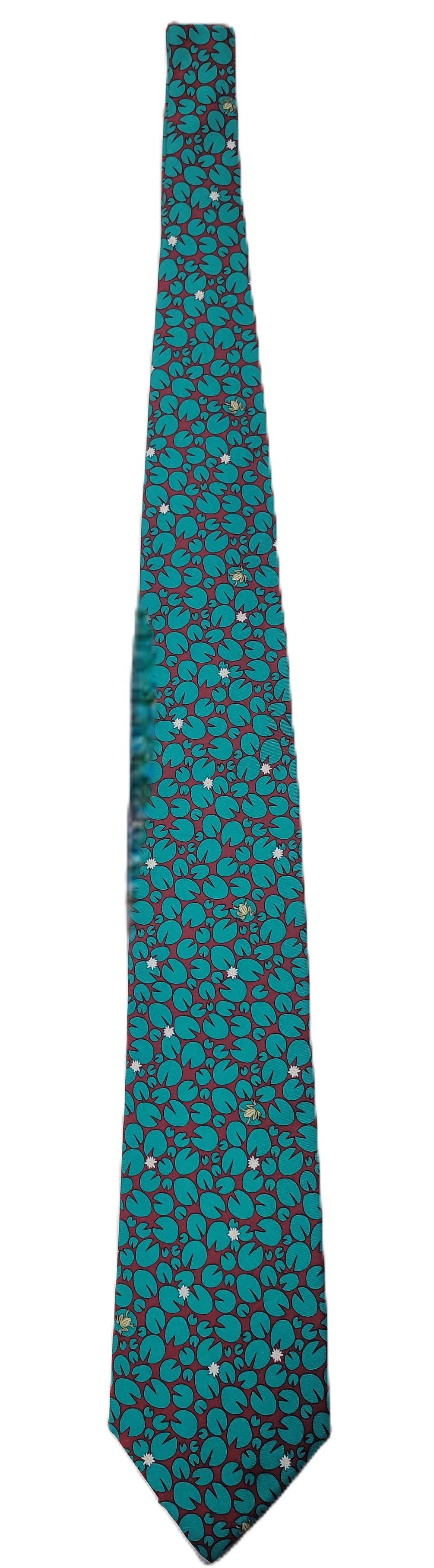 Silk Green Men's Necktie Frogs Collection