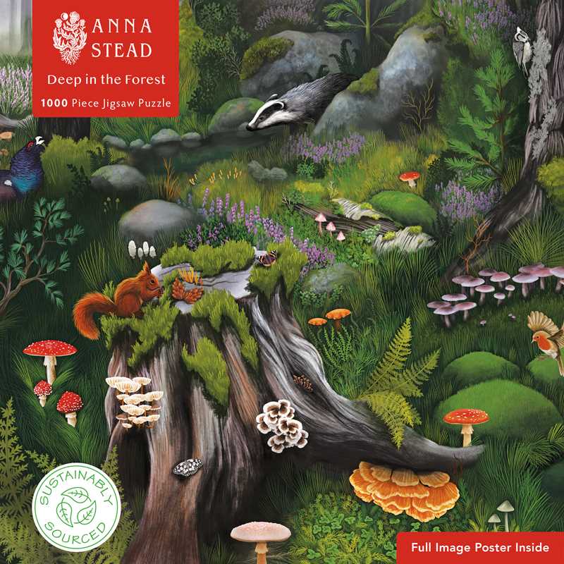 Adult Sustainable Jigsaw Puzzle Anna Stead: Deep in the Forest by: Jigsaw; 1 pages / English