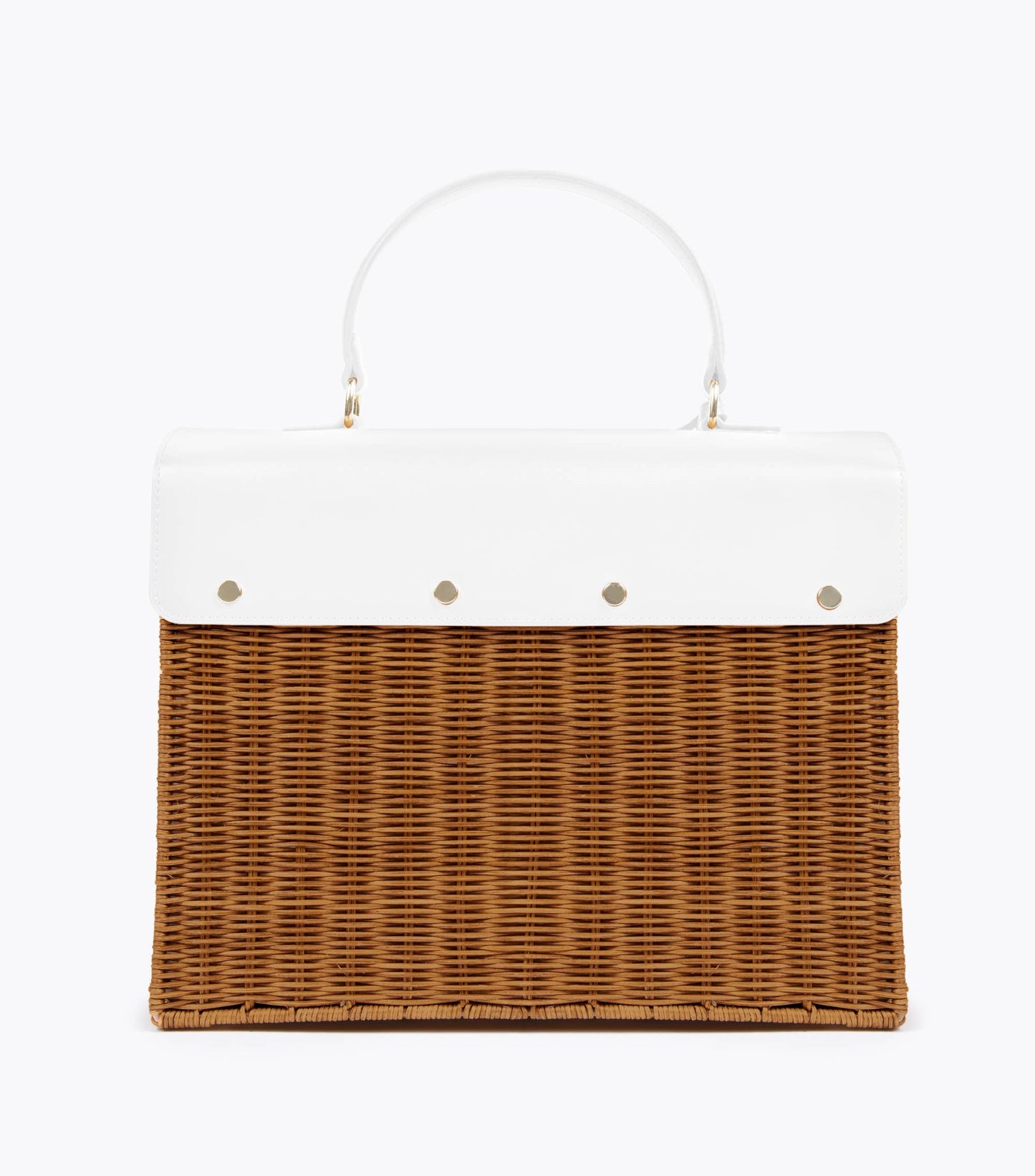 Large Wicker Lunch Bag – Wicker-Style Cooler Beach Tote: Brown Wicker