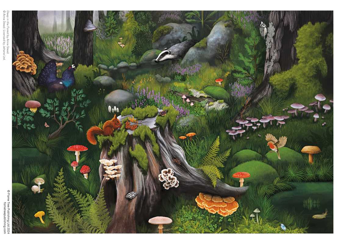 Adult Sustainable Jigsaw Puzzle Anna Stead: Deep in the Forest by: Jigsaw; 1 pages / English