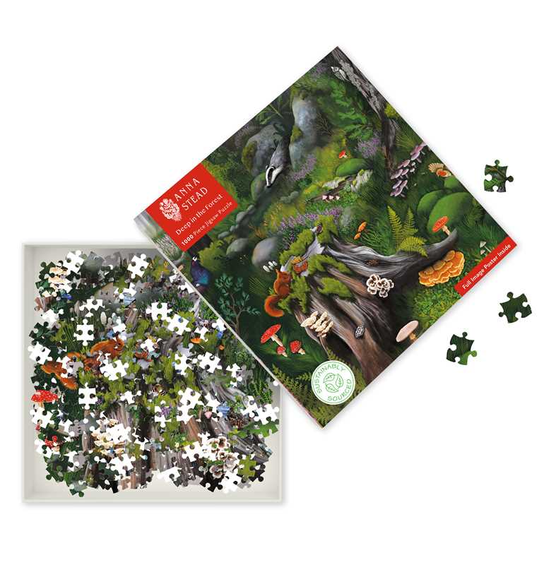 Adult Sustainable Jigsaw Puzzle Anna Stead: Deep in the Forest by: Jigsaw; 1 pages / English