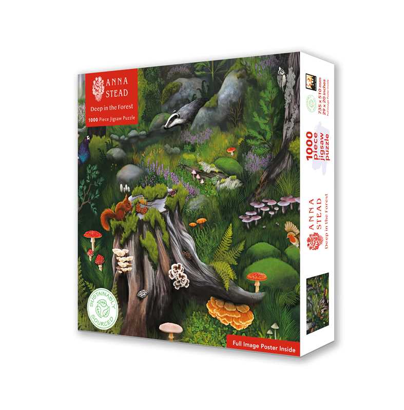 Adult Sustainable Jigsaw Puzzle Anna Stead: Deep in the Forest by: Jigsaw; 1 pages / English