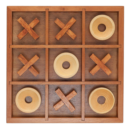 Tic Tac Toe Wooden Board Game