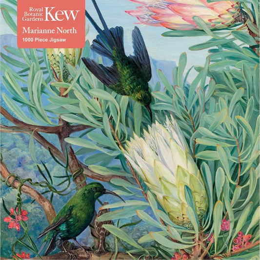 Adult Jigsaw Puzzle Kew Gardens' Marianne North: Honeyflowers and Honeysuckers by: Jigsaw; 1 pages / English
