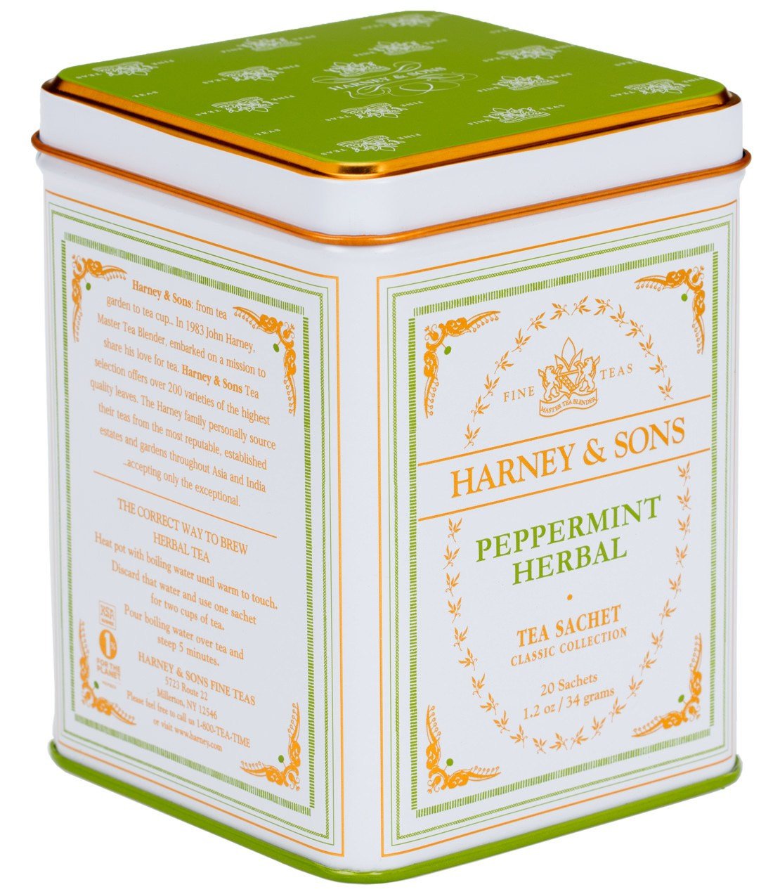 Peppermint Herbal, Classic Tin Of 20 Sachets image 0