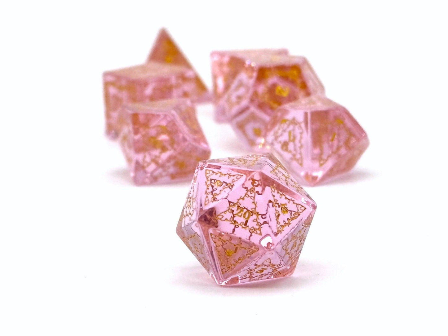 Holiday Orc Mystery Gemstone or Glass Dice Set