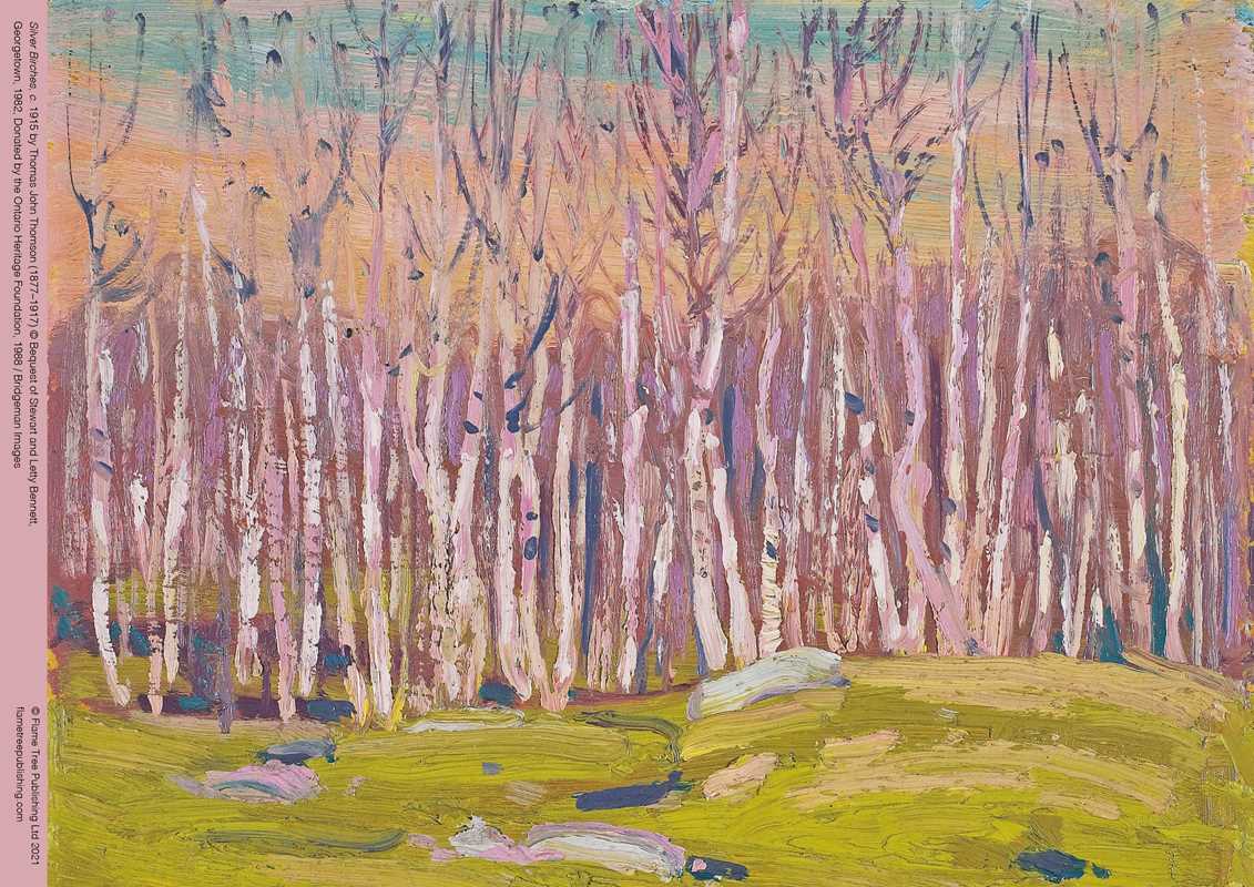 Adult Jigsaw Puzzle Tom Thomson: Silver Birches (500 pieces) by: Jigsaw; 1 pages / English