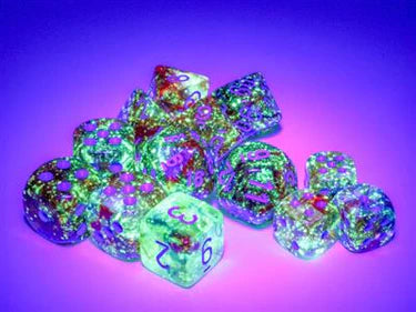 Nebula 12mm d6 Primary/Blue Luminary Dice Block (36 dice)