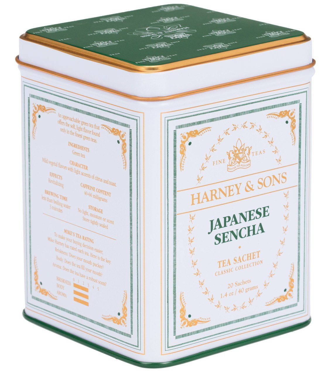 Japanese Sencha, Classic Tin Of 20 Sachets image 0