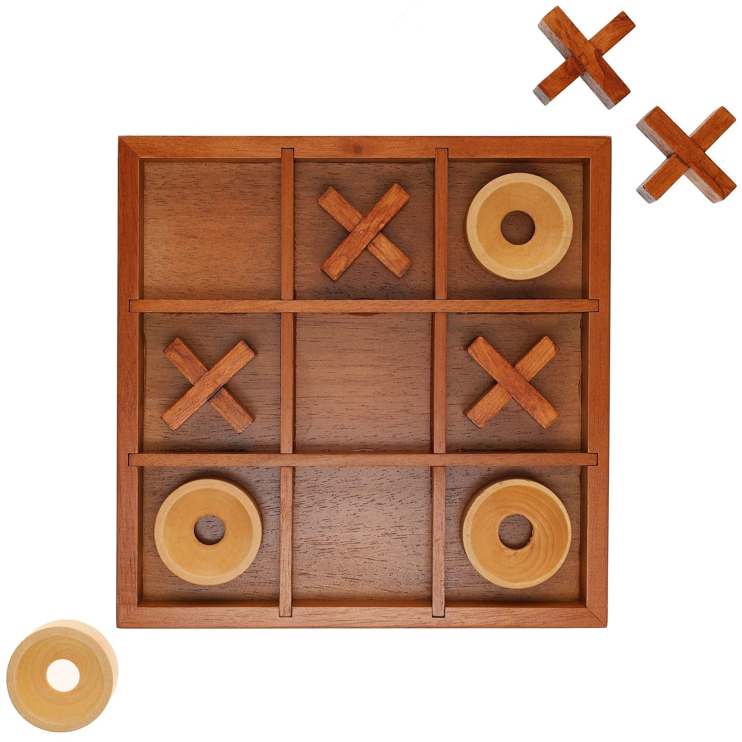Tic Tac Toe Wooden Board Game